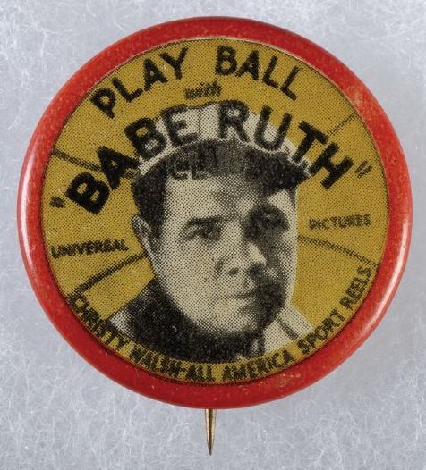 1932 Babe Ruth Universal Pictures Pin - Pre-War Cards