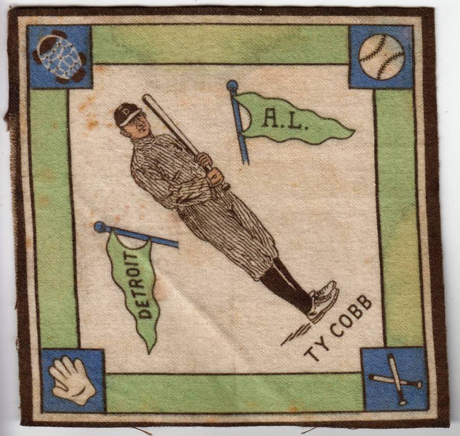 baseball tobacco felts Mini-Blankets Were Issued With Companies Products